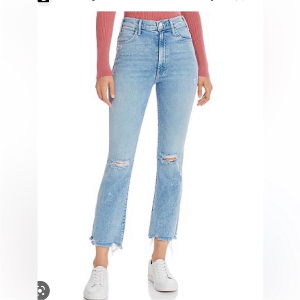 Mother the hustler ankle chew jeans